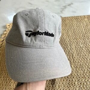 TaylorMade Golf Hat Gray‎ Adjustable Logo Cap Mens Sportswear